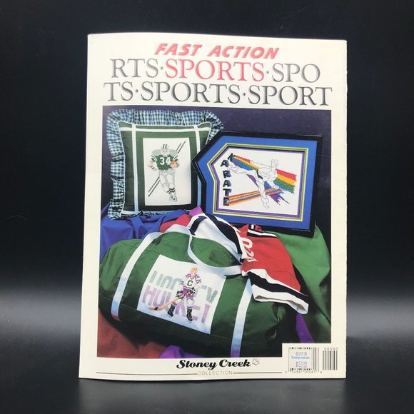 Vintage Cross Stitch Patterns, Fast Action Sports, 1989 Stoney Creek Collection - Picture 2 of 2